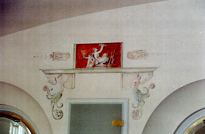 Wandbemalung im pompeijanischen Stil